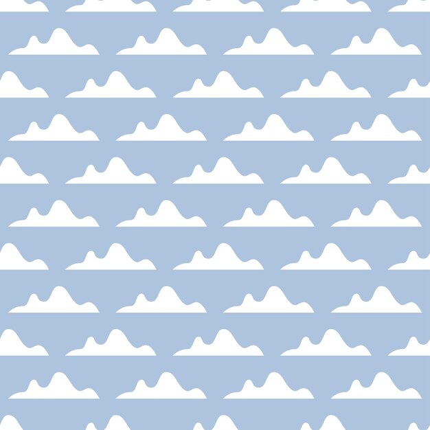 Patrón de nubes para vacaciones de decoración.