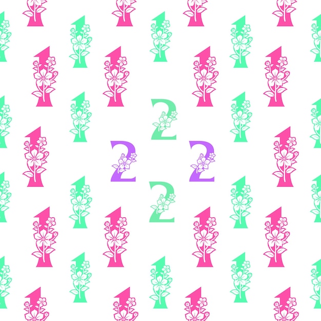 Patrón de numeración de números sin costuras