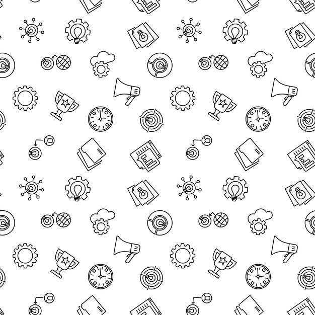 Patrón o fondo sin costuras de inicio vectorial