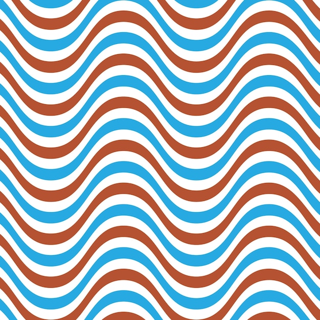 un patrón de onda abstracto azul y rojo con rayas rojas y azules