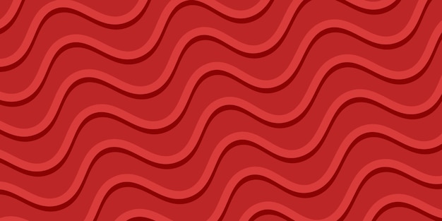 patrón de onda roja plantilla de diseño de fondo abstracto para cartel de felicitación de cartel web