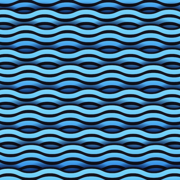 Patrón de ondas azul
