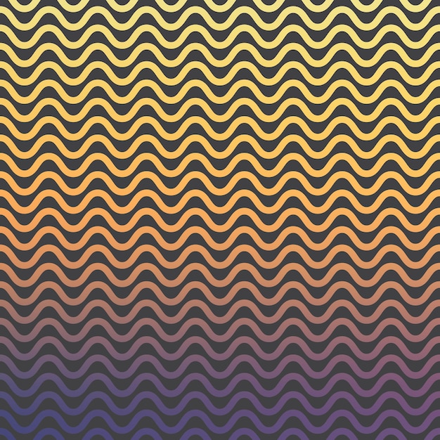 Patrón de ondas de degradado, fondo geométrico abstracto. Ilustracion de estilo de lujo y elegante