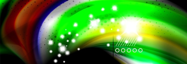 Patrón de ondas de líquido fluido