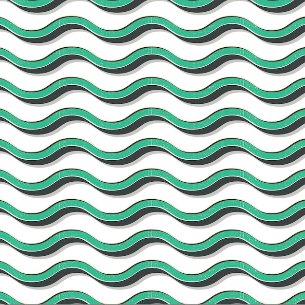 Patrón de ondas retro. Fondo geométrico abstracto en imagen de estilo años 80, 90. Ilustración simple geométrica