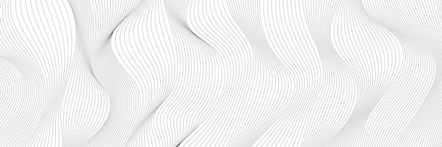 Un patrón ondulado en blanco y negro