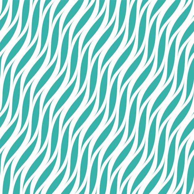 Patrón ondulado transparente de vector diseño de color brillante tela elegante fondo turquesa