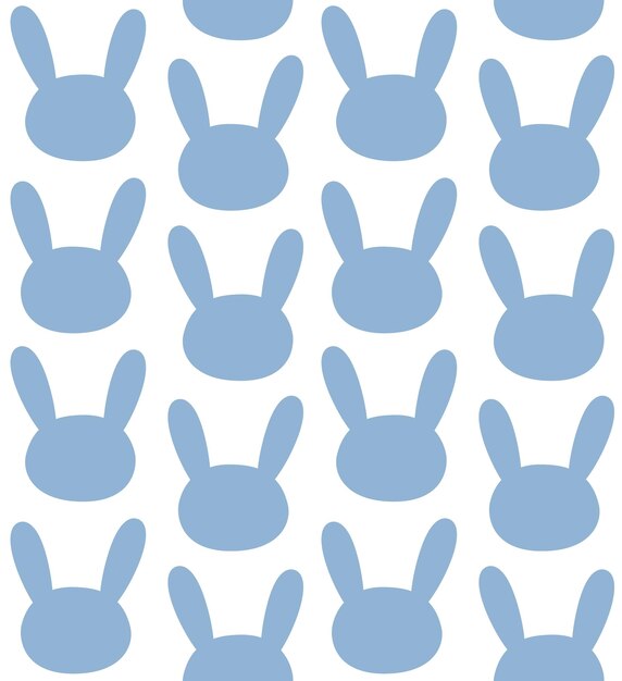 Un patrón de orejas de conejo azul.