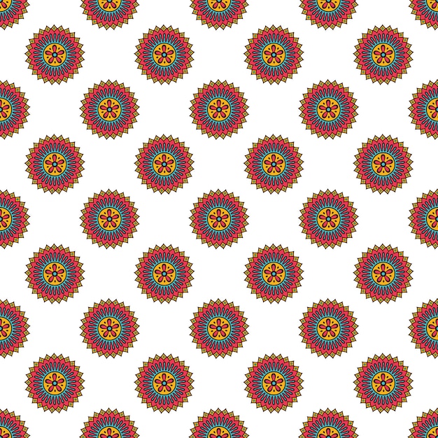 Patrón oriental abstracto en estilo boho