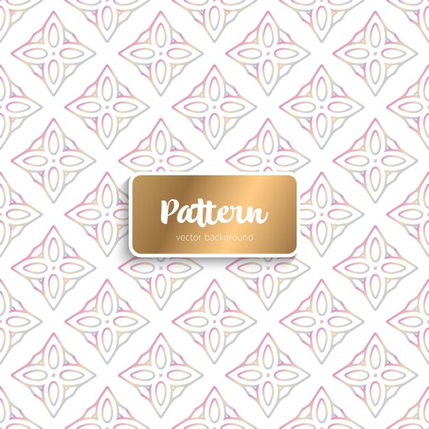 Vector patrón oriental inconsútil floral adornado