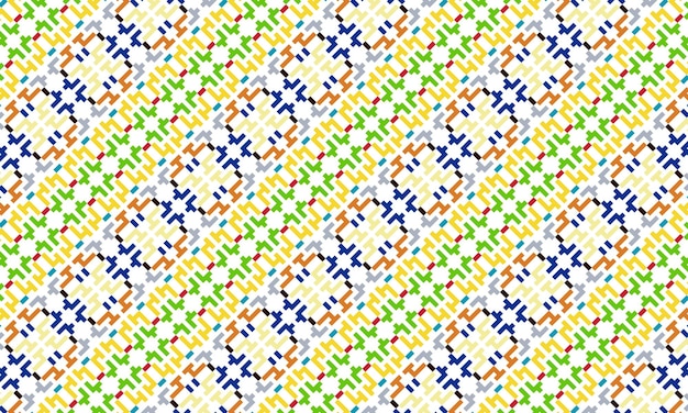 Patrón de origen étnico a cuadros moderno único