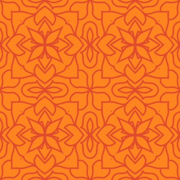 Patrón ornamental floral geométrico transparente