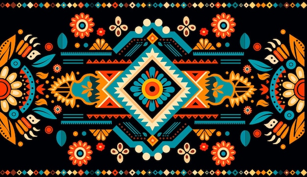 Vector patrón ornamental geometrico vectorial