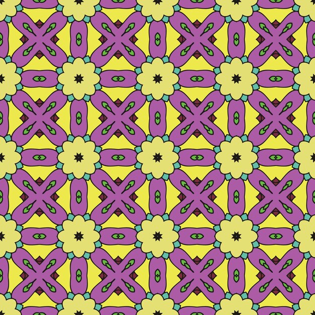 Patrón de ornamento de fondo sin fisuras de fondo abstracto listo para imprimir
