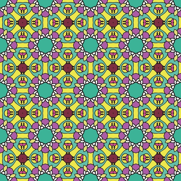 Patrón de ornamento de fondo sin fisuras de fondo abstracto listo para imprimir