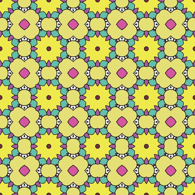 Patrón de ornamento de fondo sin fisuras de fondo abstracto listo para imprimir