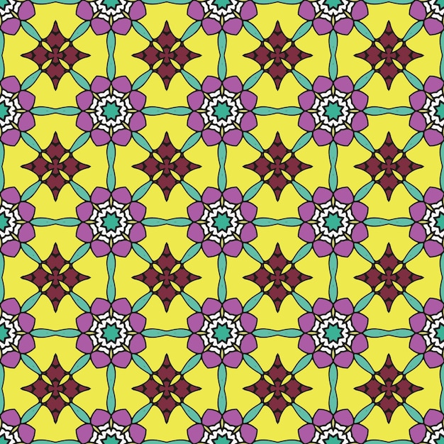 Patrón de ornamento de fondo sin fisuras de fondo abstracto listo para imprimir