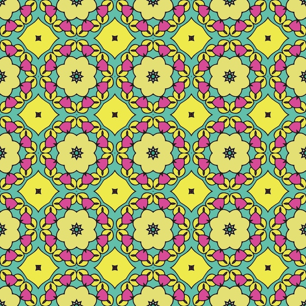 Patrón de ornamento de fondo sin fisuras de fondo abstracto listo para imprimir