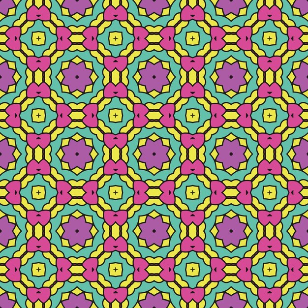 Patrón de ornamento de fondo sin fisuras de fondo abstracto listo para imprimir