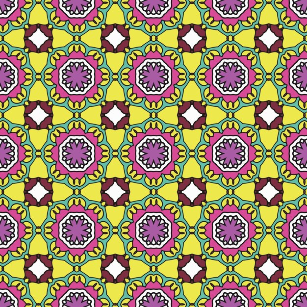 Patrón de ornamento de fondo sin fisuras de fondo abstracto listo para imprimir