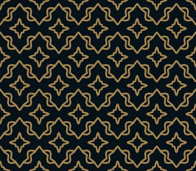 Patrón de ornamento de línea elegante de patrones sin fisuras para papel tapiz de fondo, envoltura de embalaje de impresión textil, etc.