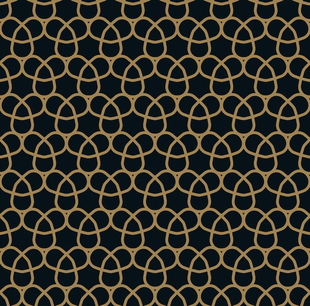 Patrón de ornamento de línea elegante de patrones sin fisuras para papel tapiz de fondo, envoltura de embalaje de impresión textil, etc.