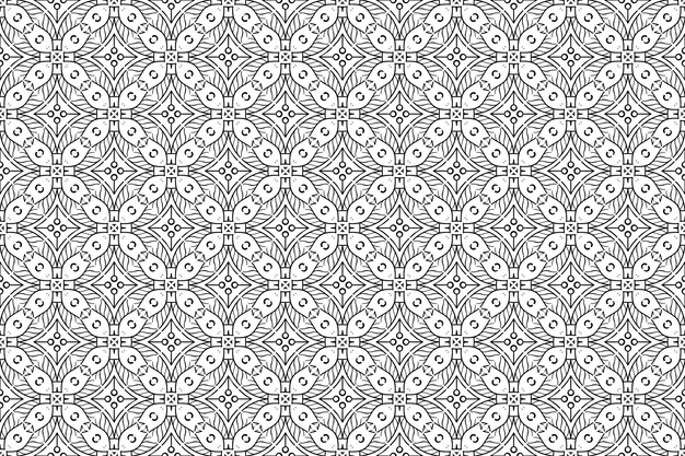 Patrón de ornamento de Mandala. Elementos decorativos vintage