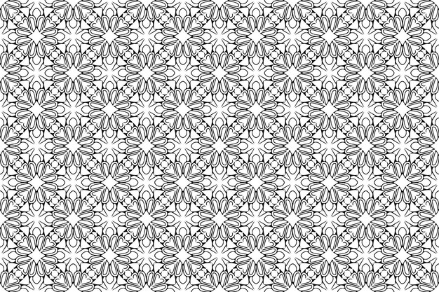 Patrón de ornamento de Mandala. Elementos decorativos vintage