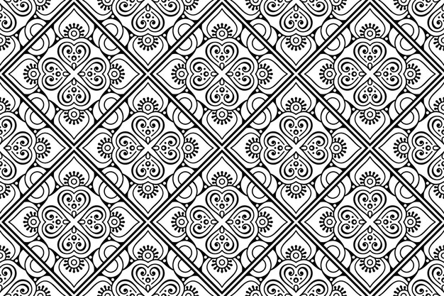 Patrón de ornamento de Mandala. Elementos decorativos vintage