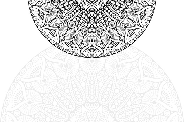 Patrón de ornamento de Mandala. Elementos decorativos vintage
