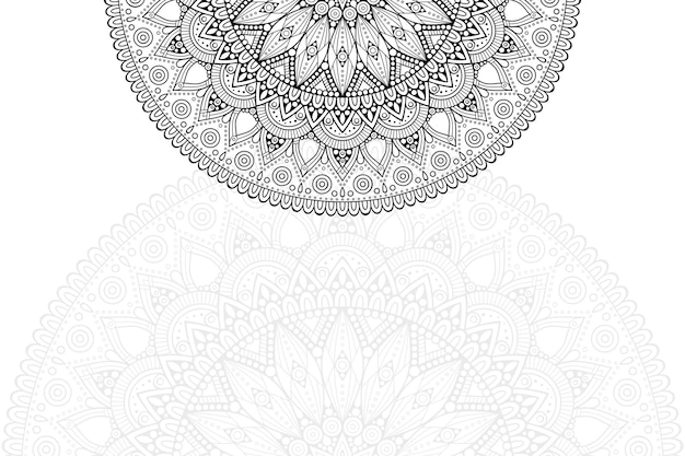 Patrón de ornamento de Mandala. Elementos decorativos vintage
