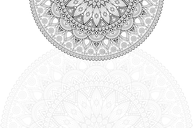 Patrón de ornamento de mandala. elementos decorativos vintage