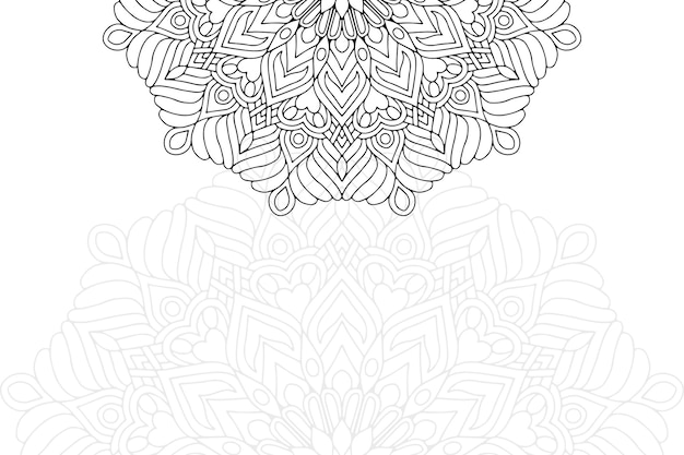 Patrón de ornamento de Mandala. Elementos decorativos vintage