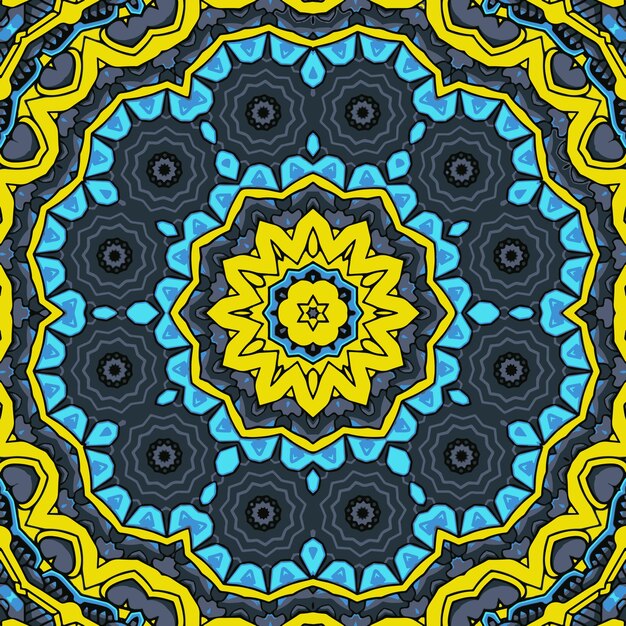 Patrón de ornamento con vector árabe e indio