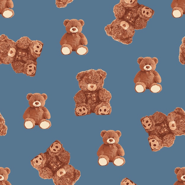 El patrón de los osos de peluche sin costura 138