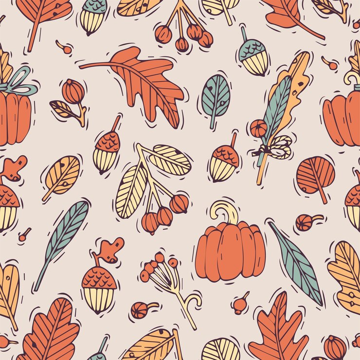 patrón de otoño sin fisuras