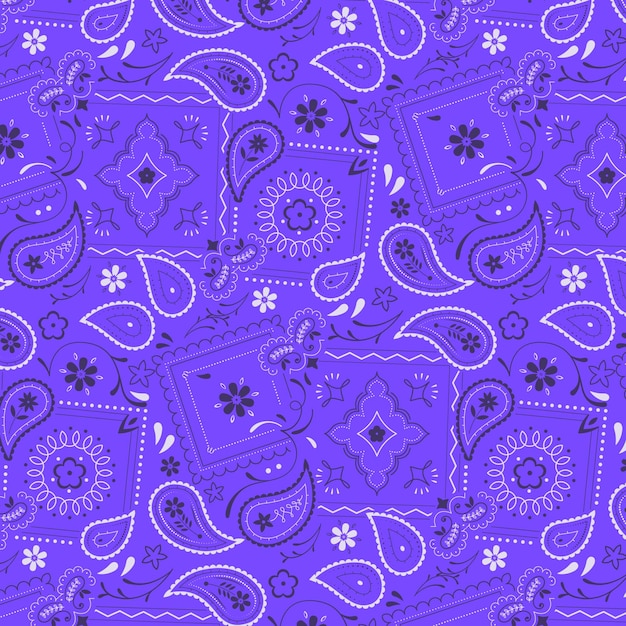 Vector patrón de paisley bandana