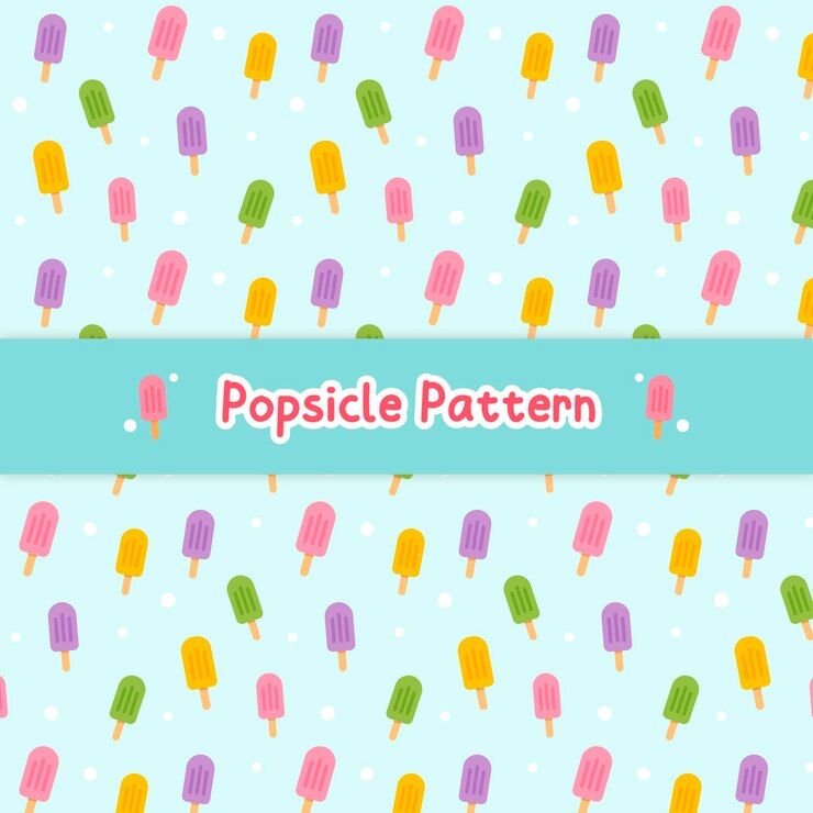 Patrón de paletas de verano
