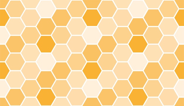 Patrón de panal de abeja transparente, plantilla de fondo de arte. vector textura de miel
