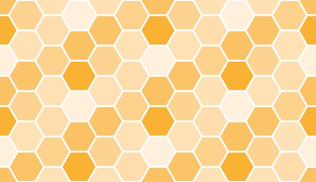 Patrón de panal de abeja transparente, plantilla de fondo de arte. Vector textura de miel