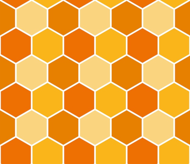 Patrón de panal de abeja transparente, plantilla de fondo de arte. Vector textura de miel