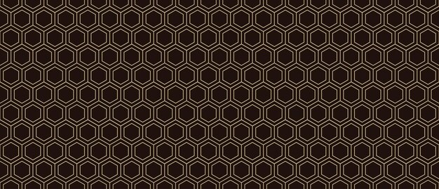 El patrón de panal geométrico sin costuras la textura hexagonal de las celdas fondo vintage abstracto