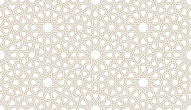 Patrón de papel sin costuras en auténtico estilo árabe Ilustración vectorial