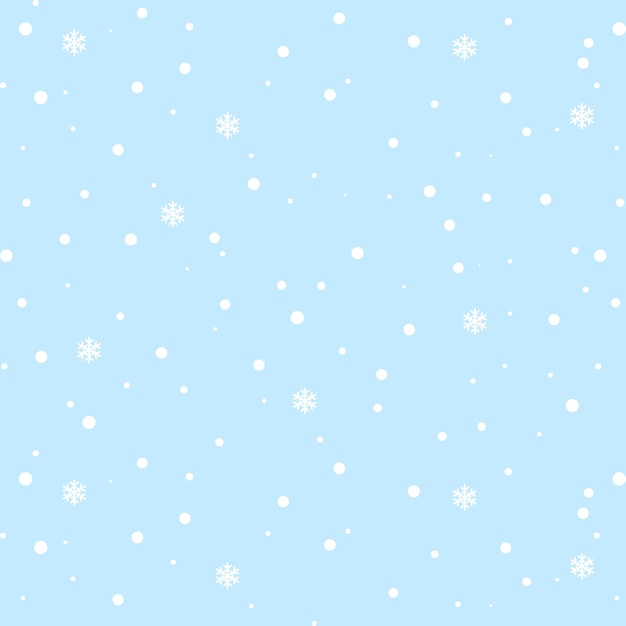Vector patrón pastel sin costuras nevada aislada sobre un fondo transparente ilustración vectorial