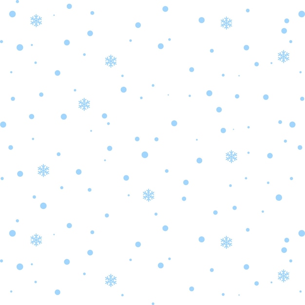 Patrón pastel sin costuras nevada aislada sobre un fondo transparente Ilustración vectorial
