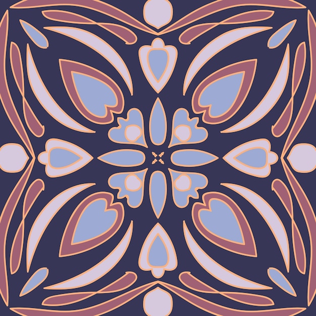 Patrón de patchwork inconsútil abstracto de vector con geométrico