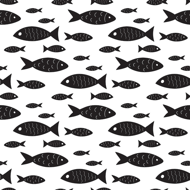 el patrón de los peces garabateados