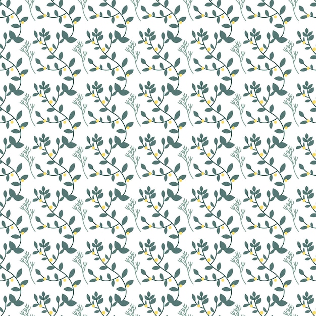 Patrón de pequeñas flores de invierno de vector libre