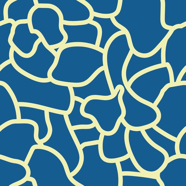 Patrón de piedra de mosaico Fondo de azulejos vectorial con disposición de piedra archivo de patrón conectado editable