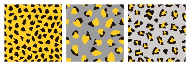 Patrón de piel de leopardo sin costuras Fondo de estampado de leopardo salvaje de moda Elegante ilustración vectorial naranja y marrón